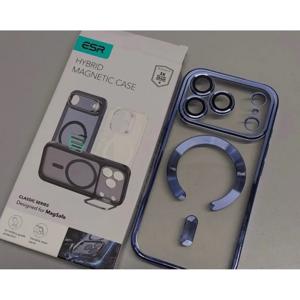 ESR for iPhone 17 Pro Case MagSafe Classic Hybrid Magnetic Case Clear‎ Black